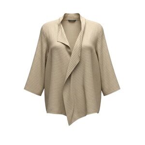 Poetry Silk and Hemp Asymmetrical Tunic Top